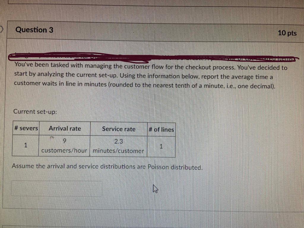 Question 3 10 pts 4444 You've been tasked with