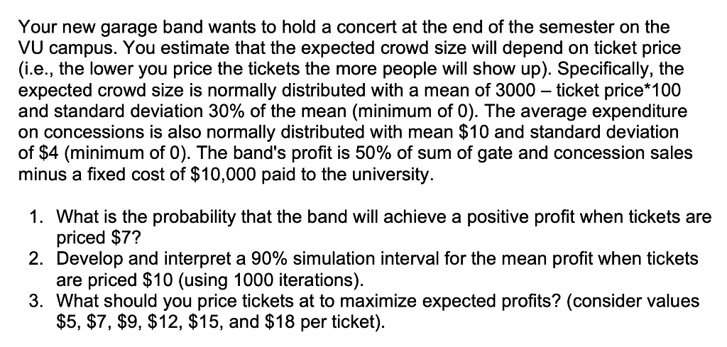 Please use Excel & Risk Solver to solve, and