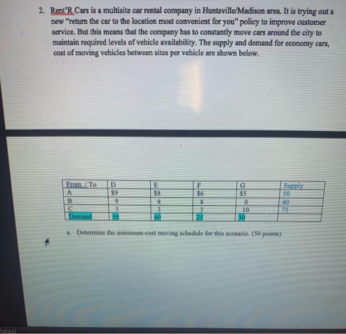 please look at directions Formulate the following