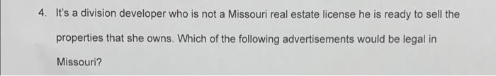 4. It's a division developer who is not a