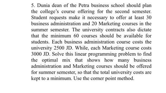 5. Dunia dean of the Petra business school should
