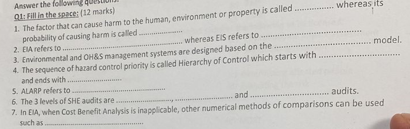 BBBB Answer the following Q1: Fill in the space: