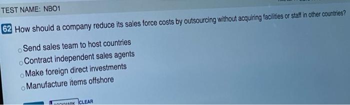 TEST NAME: NB01 62 How should a company reduce