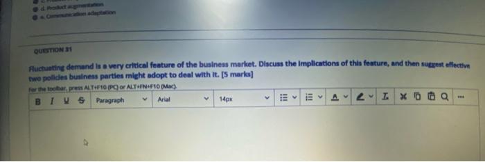 QUESTION Auchanting demand is a very critical