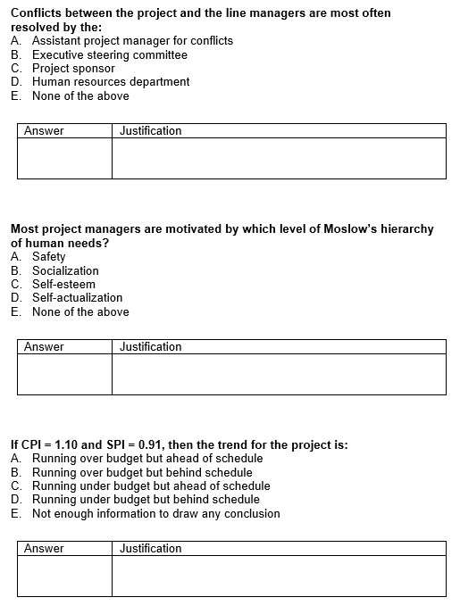Conflicts between the project and the line