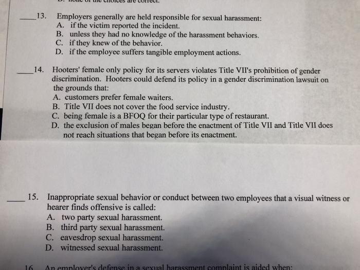 D. HUL UI U UNUICUS L LITLUL. 13. Employers