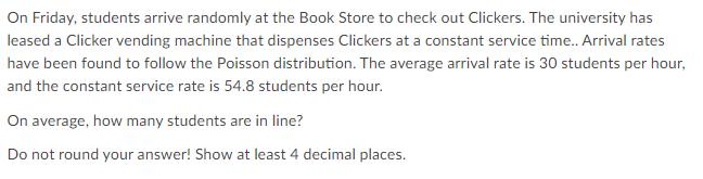 On Friday, students arrive randomly at the Book