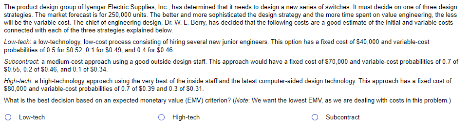 The product design group of lyengar Electric
