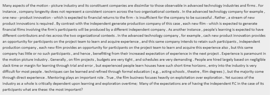 Many aspects of the motion-picture industry and