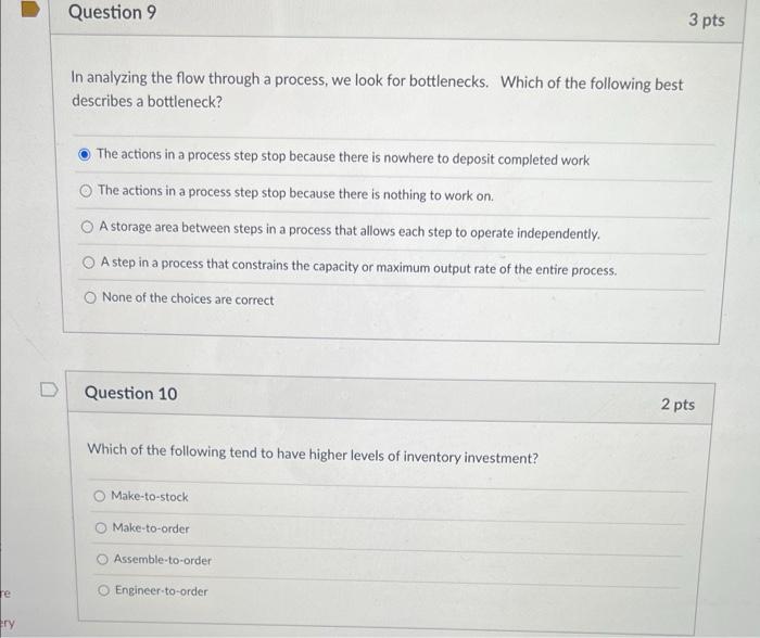 In analyzing the flow through a process, we look