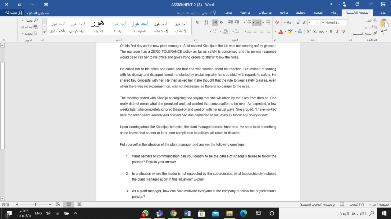 ASSIGNMENT 2 (3) - Word ... babi * 1.- Helvetica