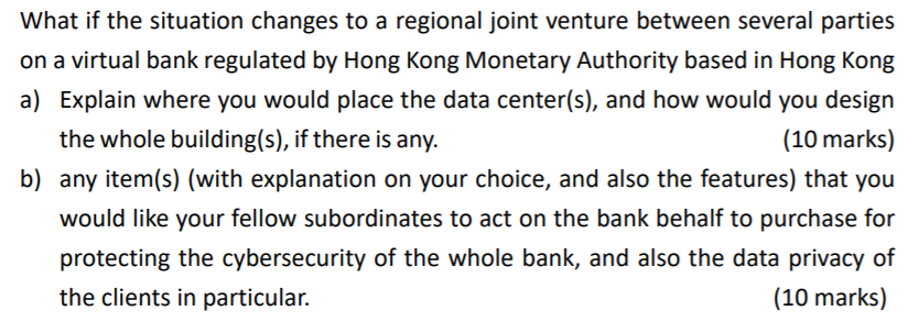 answer all pls What if the situation changes to a