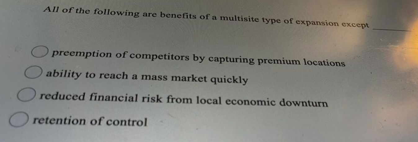 All of the following are benefits of a multisite