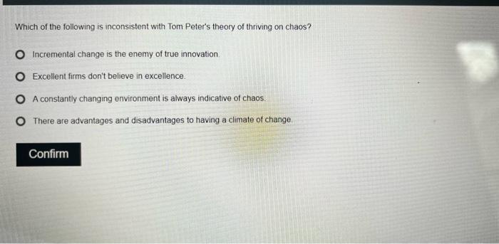 which of the following js inconsistent with Tom