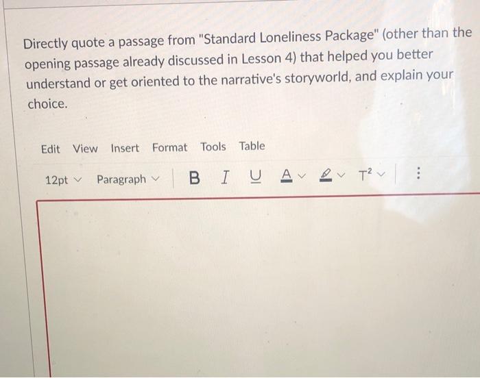 Directly quote a passage from "Standard