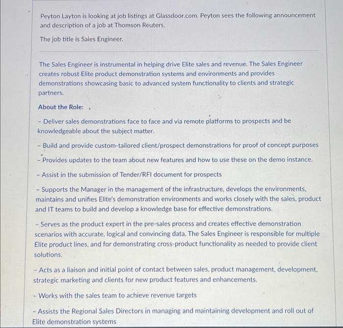 Peyton Layton is looking at job listings at