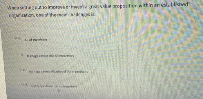 When setting out to improve or invent a great