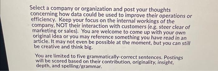 using data for operations please don't choose