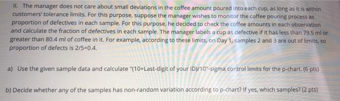 Last digit of id =4 The manager of Coffee Break,
