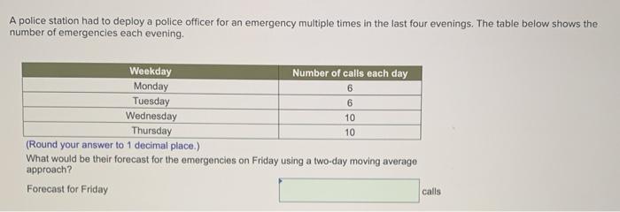 A police station had to deploy a police officer