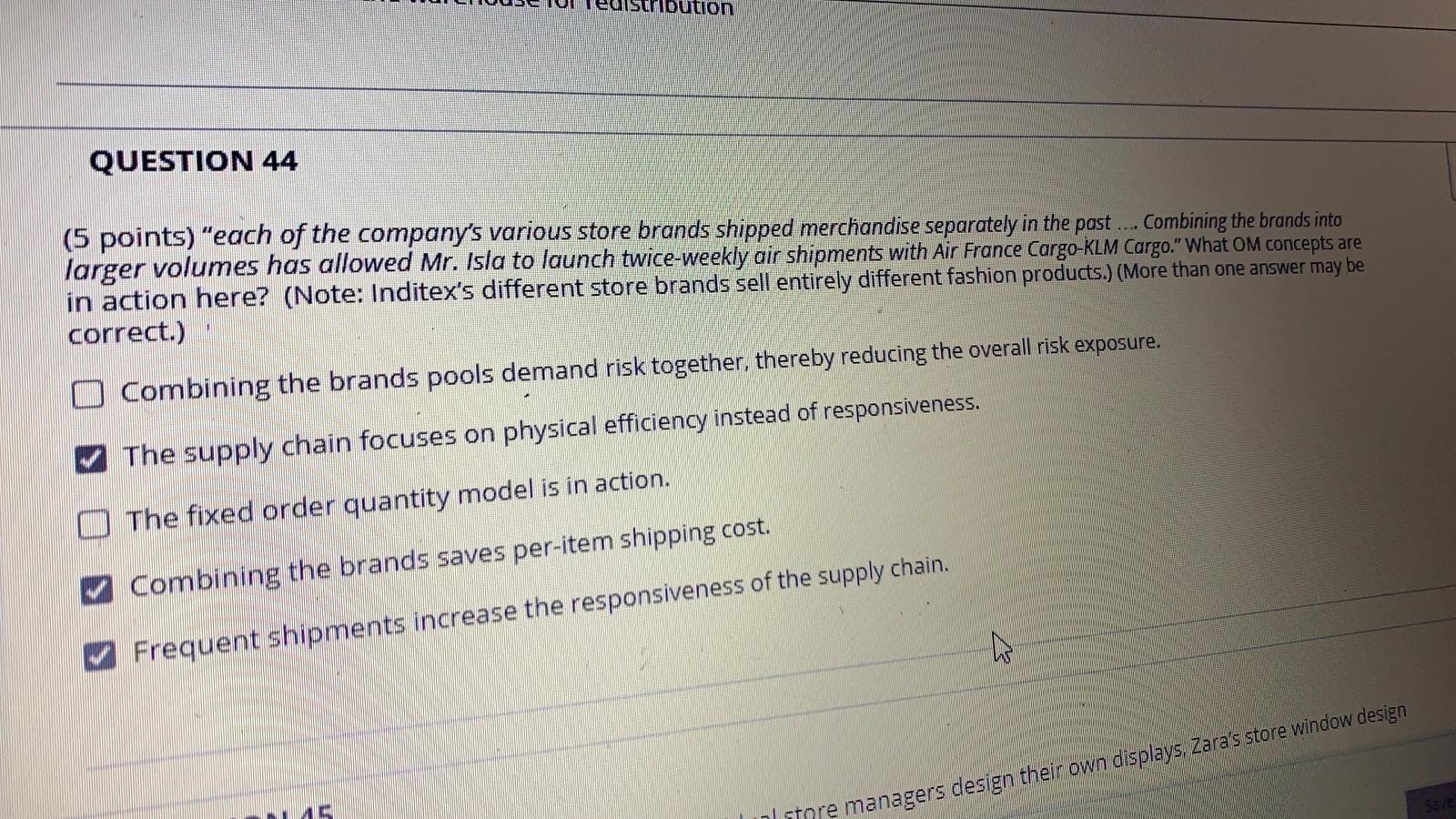 bution QUESTION 44 (5 points)"each of the