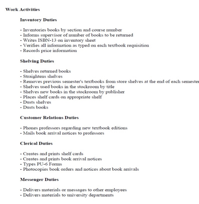 identify tasks appropriate for training Work