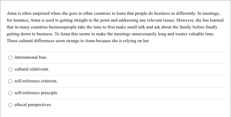 Anna is often surprised when she goes to other