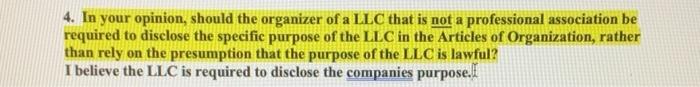 simplify answer please 4. In your opinion, should