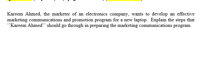 Kareem Ahmed, the marketer of an electronics