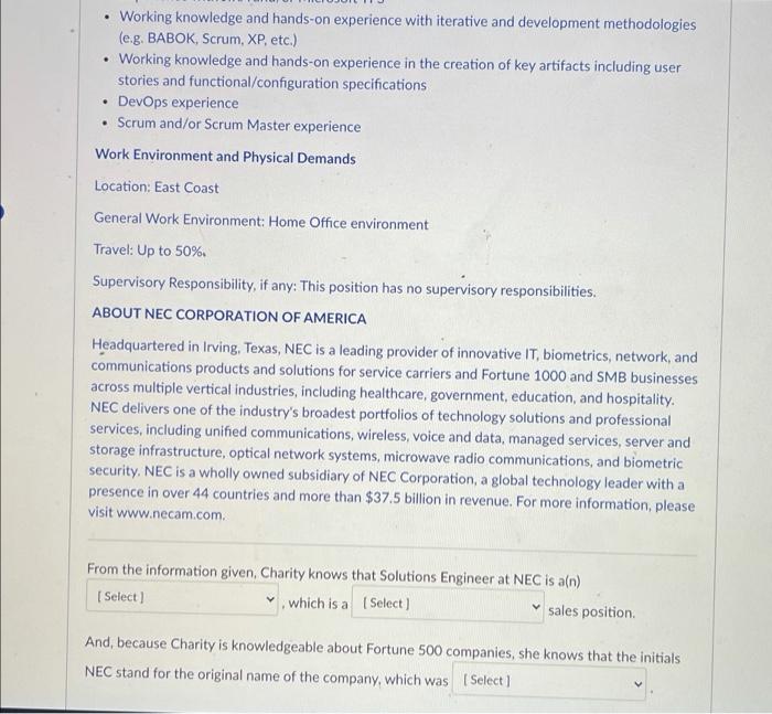 Charity Garrity is visiting the Jobs feature at