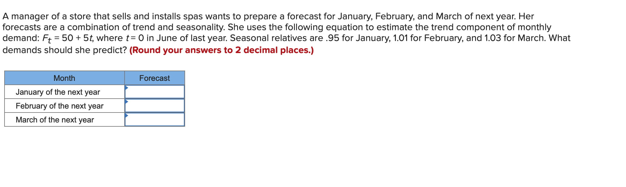 A manager of a store that sells and installs spas