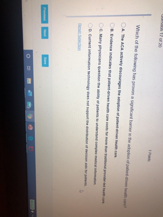 which of the following has proven a significant