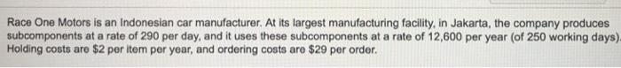 Race One Motors is an Indonesian car