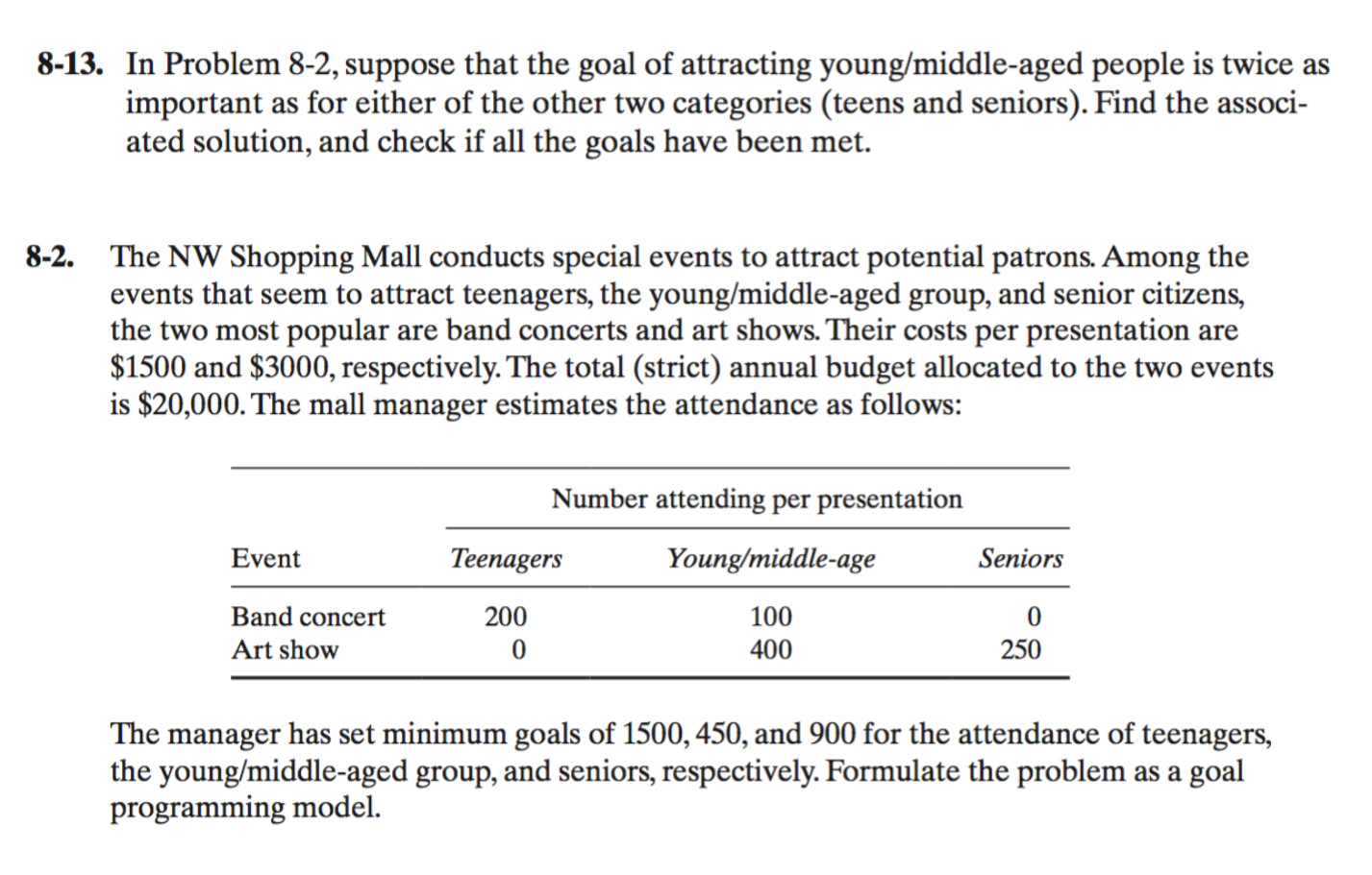 Solve question 8.13 only, which is related to