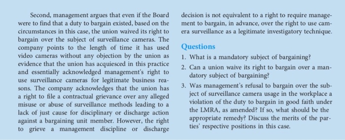 The company and union have had a bargaining rela