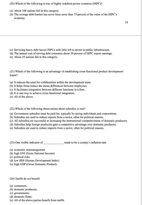 (20) Which of the following is true of highly