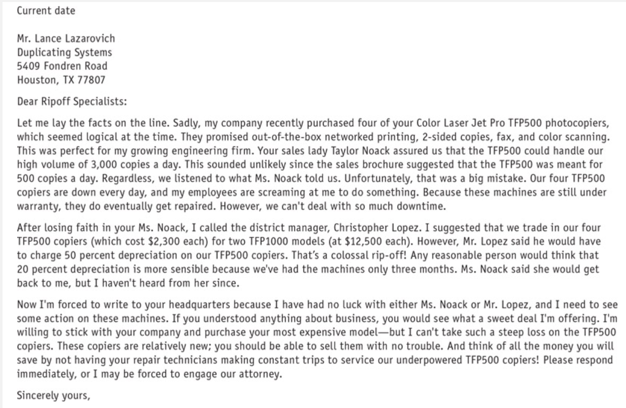 Your Task: Analyze this poorly written claim