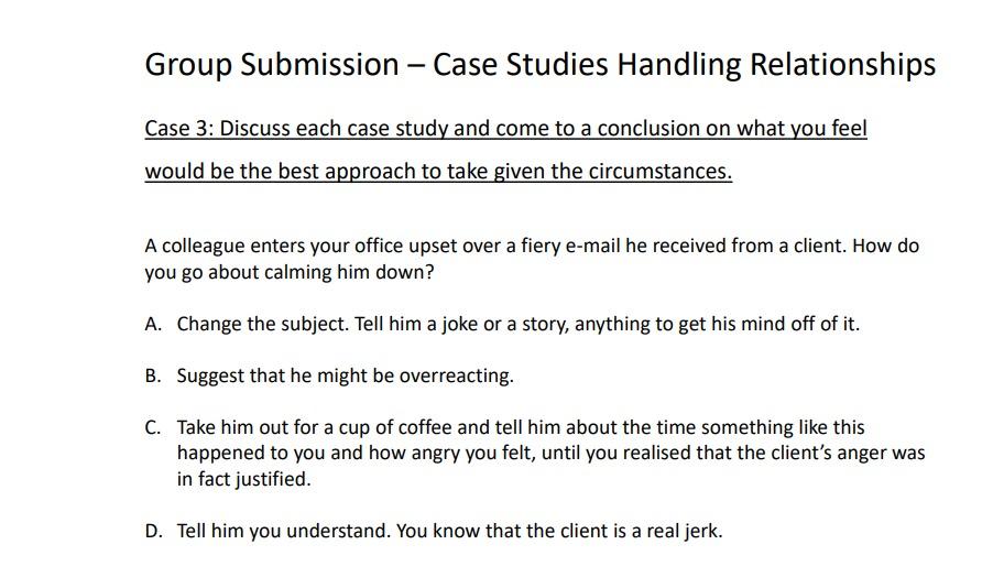 Emotional Intelligence Case Study Rubrics Done