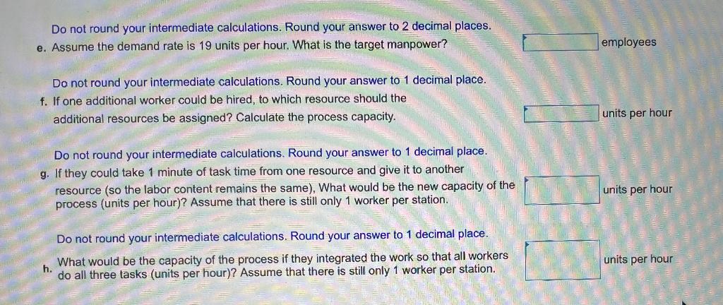 Consider a process consisting of three resources.