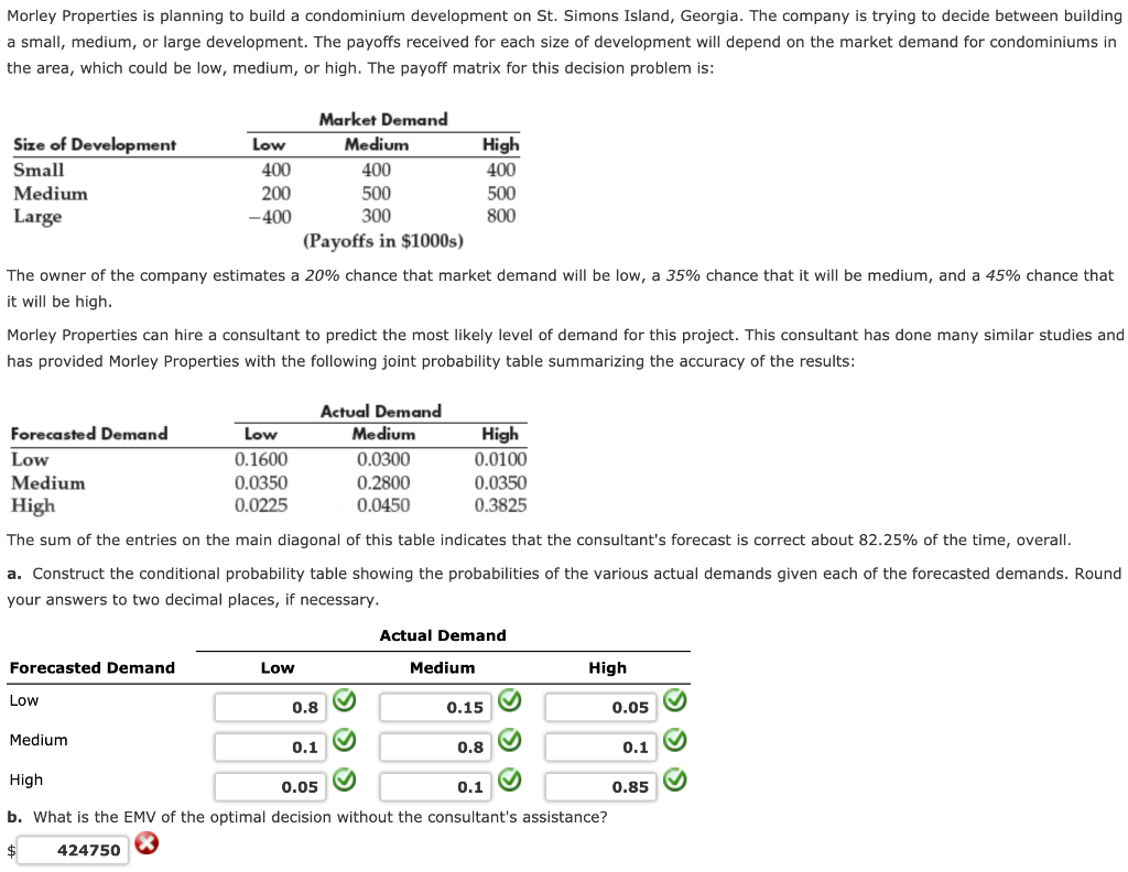 I need help with Part B. (Answers $424,750, $440,