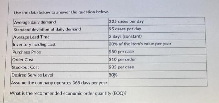 Use the data below to answer the question below.