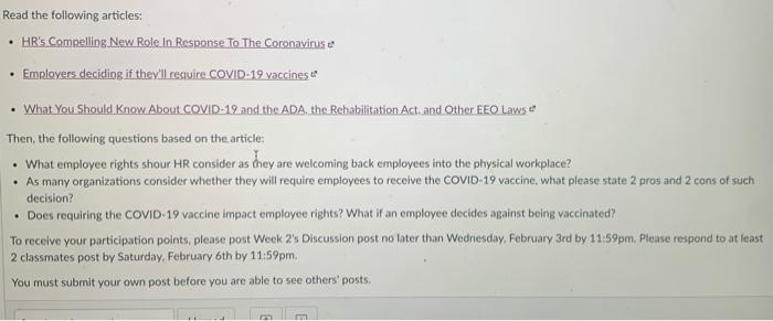 HR's Role During Covid-19 1: What employee rights