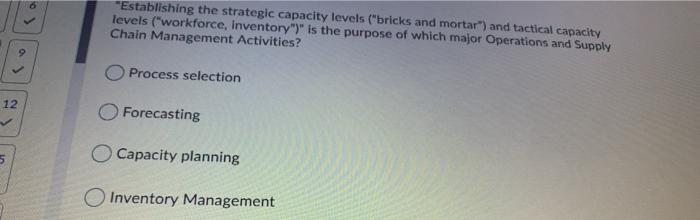 "Establishing the strategic capacity levels