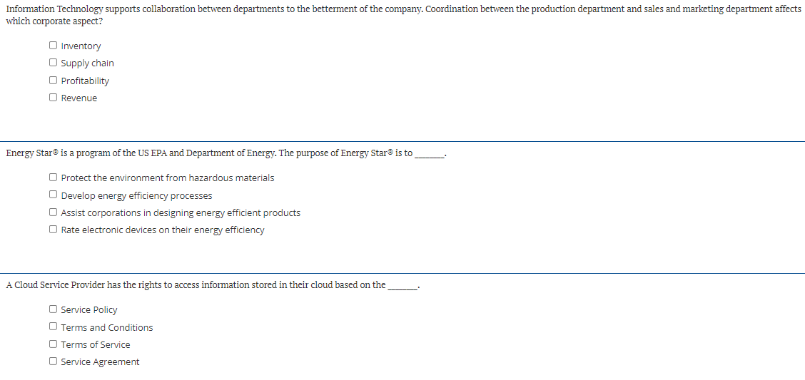 Information Technology supports collaboration