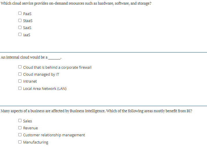 Which cloud service provides on-demand resources
