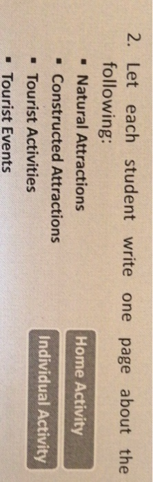 2. Let each student write one page about the