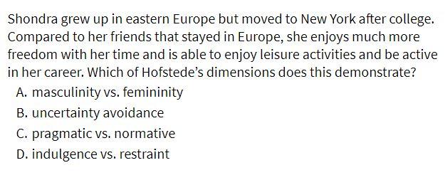 Shondra grew up in eastern Europe but moved to