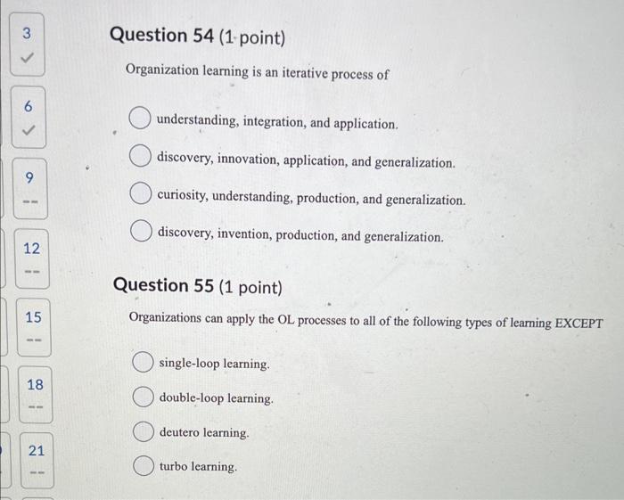 Organization learning is an iterative process of