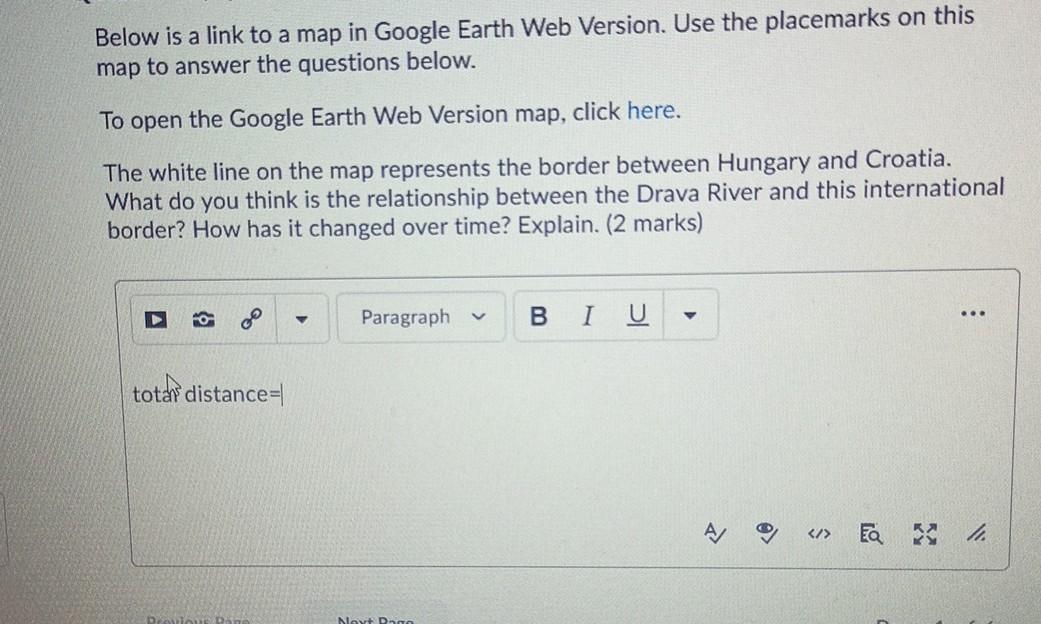 geography Below is a link to a map in Google
