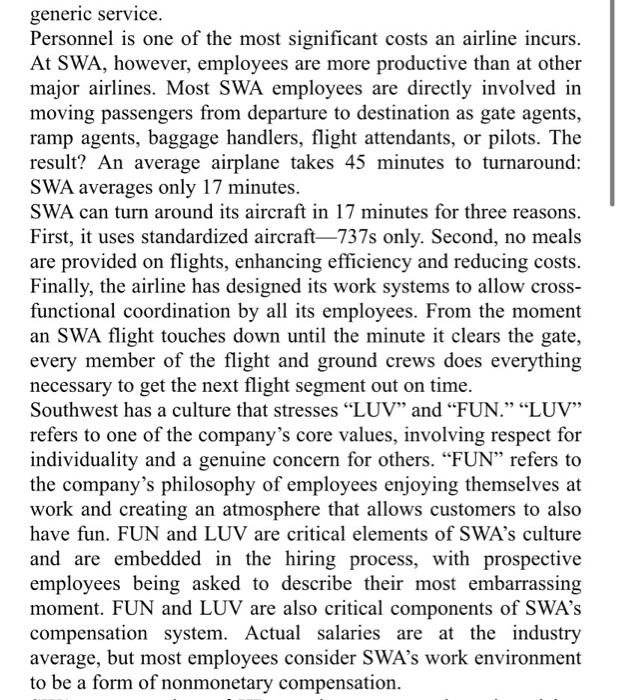 Strategic HR Management at Southwest Airlines